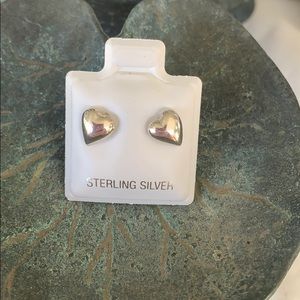 Sterling Silver Heart Studs S O L D out